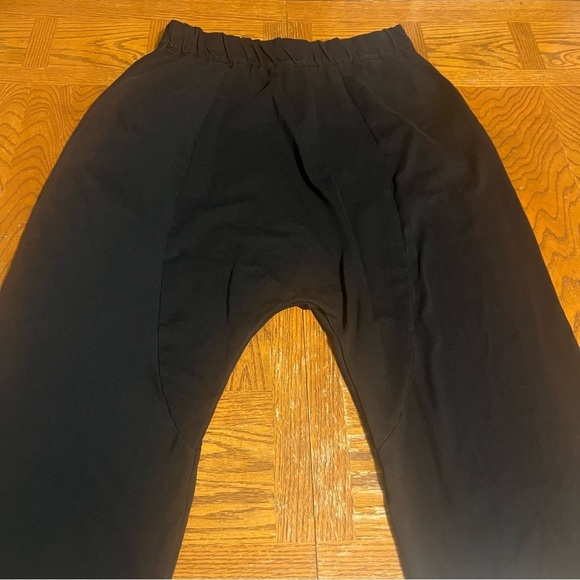 Zara Elastic Waist Slouchy Dropped Crotch Harem Pull on Pants in Black Sz M - Picture 4 of 15